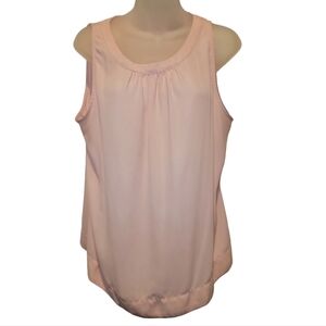 NY&CO 7th Avenue; Women's Pale Pink Sleeveless Blouse, Sz XL